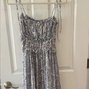 VICI MADE YOU LOOK PAISLEY SMOCKED TIE STRAP MAXI DRESS…perfect for summer! NWOT